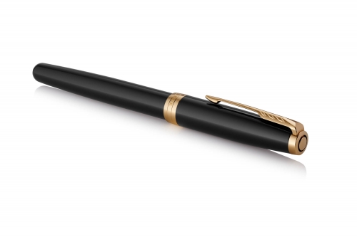 Stilou Parker Sonnet Royal Black GT personalizat